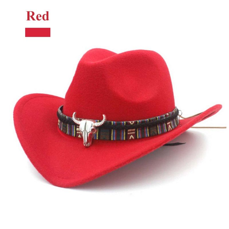 red cowboy hat for women